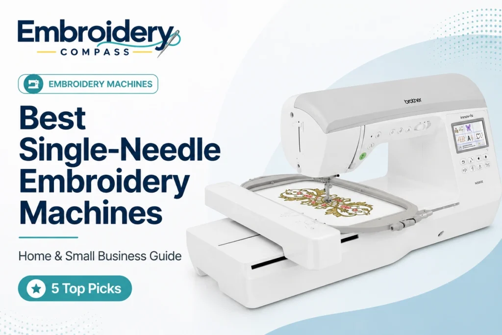 Best single-needle embroidery machines for home and small business
